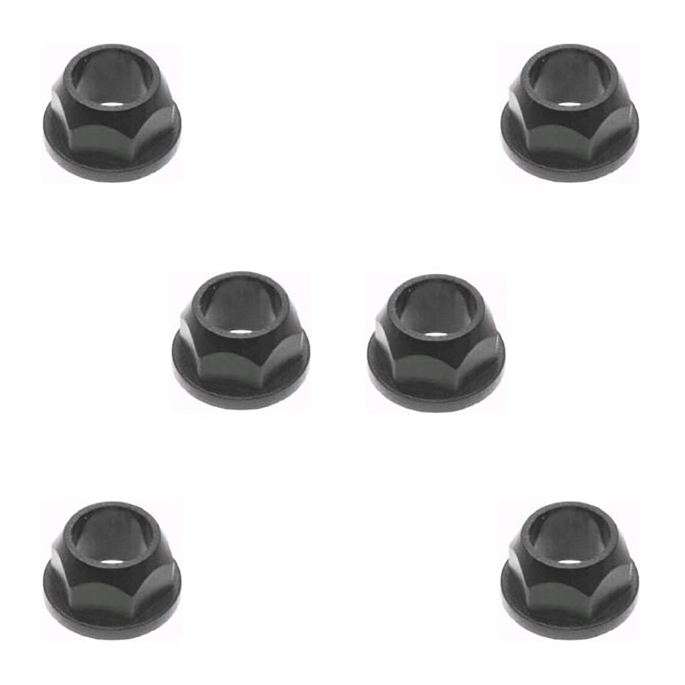 Qty 6: (Plastic) Hex Kingpin Flanged Bushing
Fits Cub Cadet Replaces 741-0225