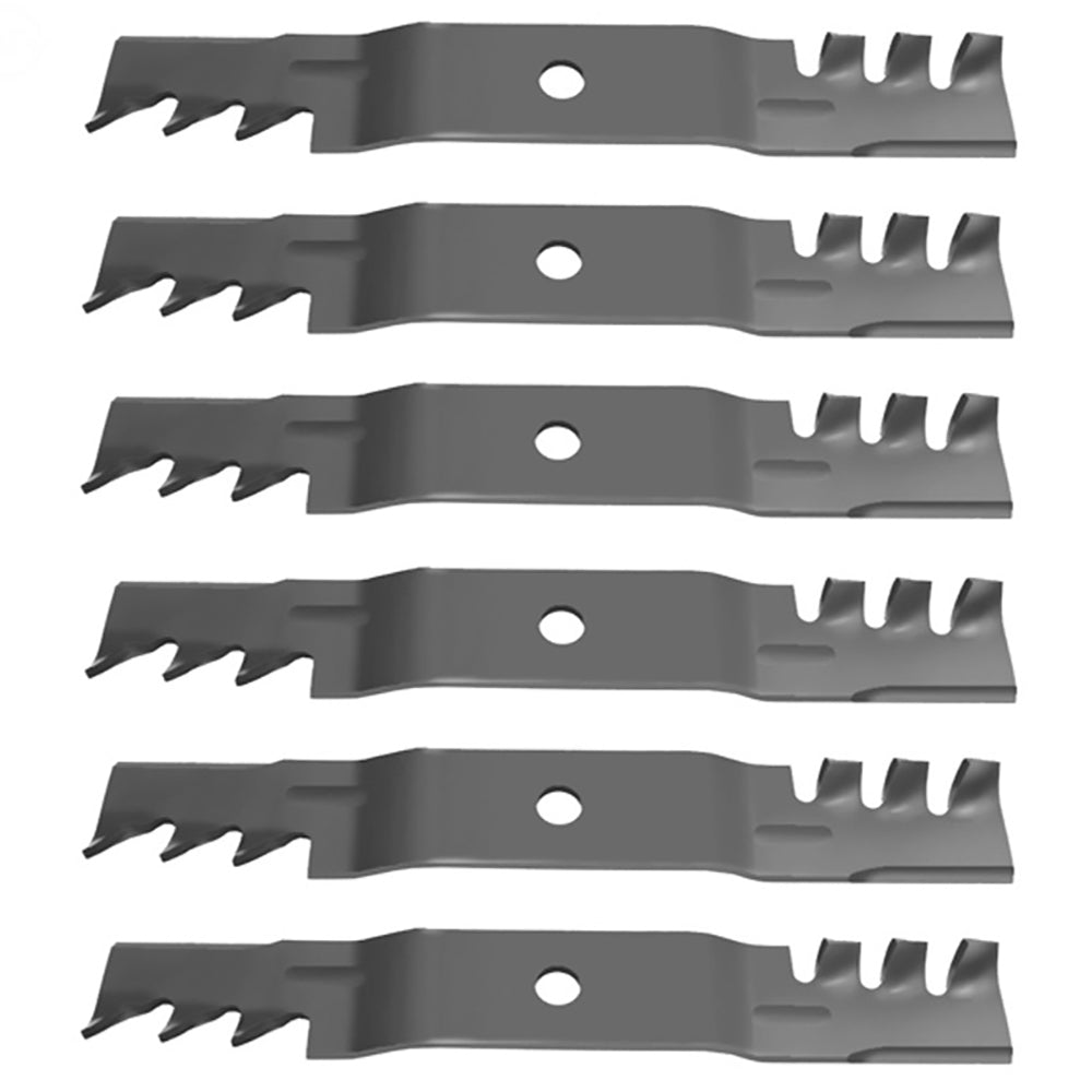 Qty 6: Toothed Mulch Mower Blade
Fits John Deere Replaces M127500