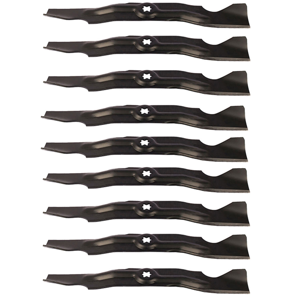 742-04053B Qty 9: 2-in-1 Mower Blade Fits Massey Ferguson