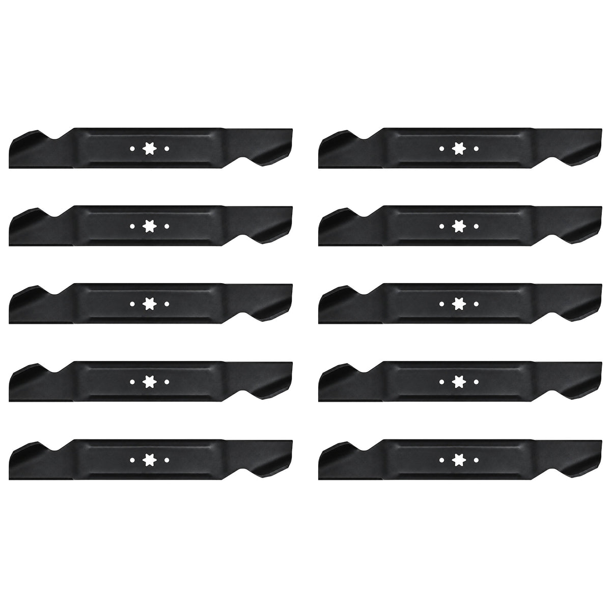 (10) Aftermarket Standard Mower Blades Requires (2) Blades for 42" Deck Fits MTD