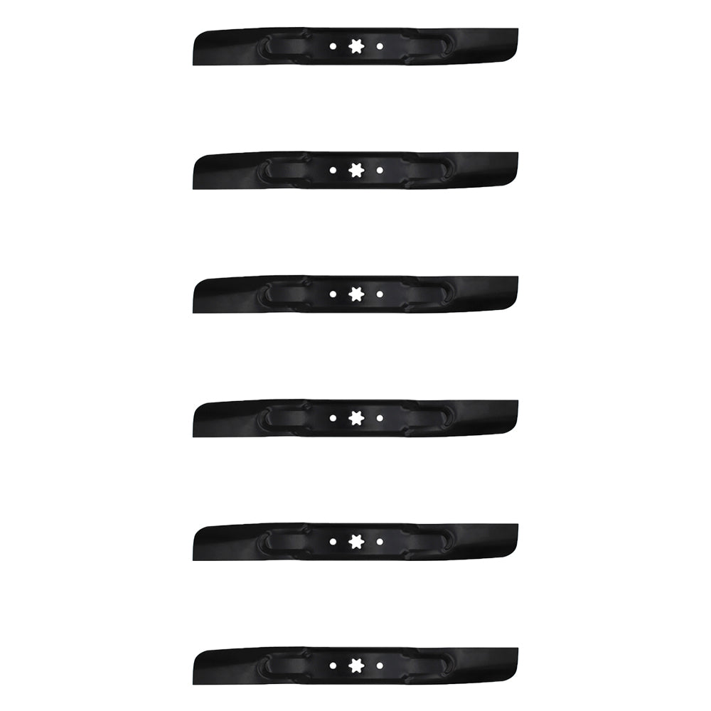 490-110-M108 Pk of 6 Blades For Troy Bilt Riding Mowers TB1942 13A 13W Pony Bron