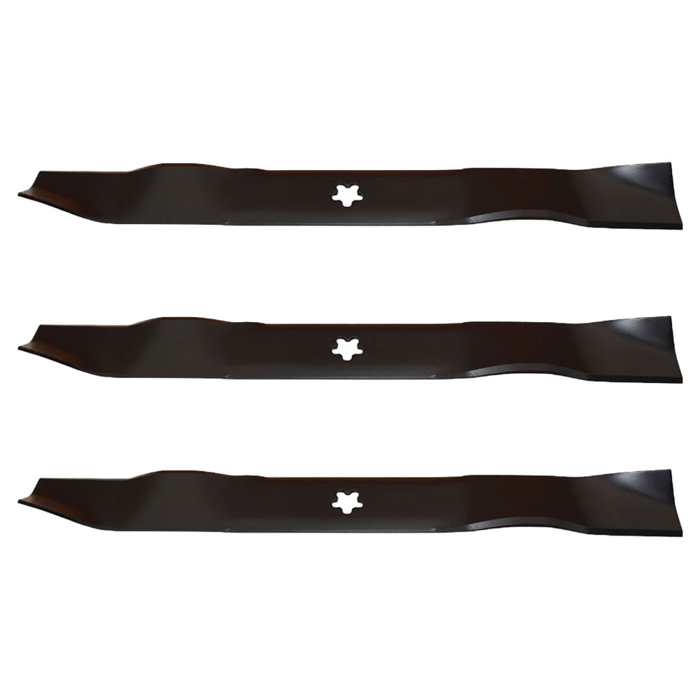 742-025040-637 Qty 3: Mulching Lawn Mower Blade Fits MTD