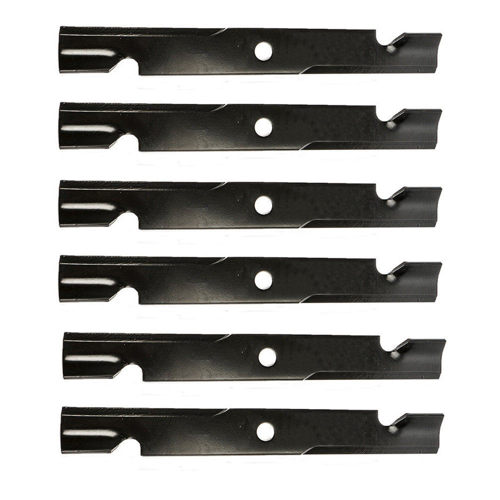 103-6383 Qty 6: High Lift Notched Mower Blade Fits Exmark CT Front Runner