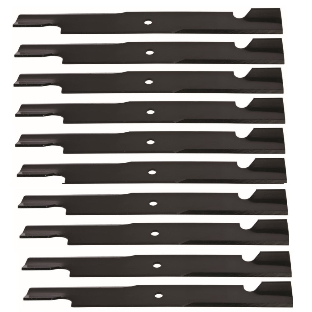Qty 10: Notched High Lift Mower Blade Fits Snapper Replaces 1-7081