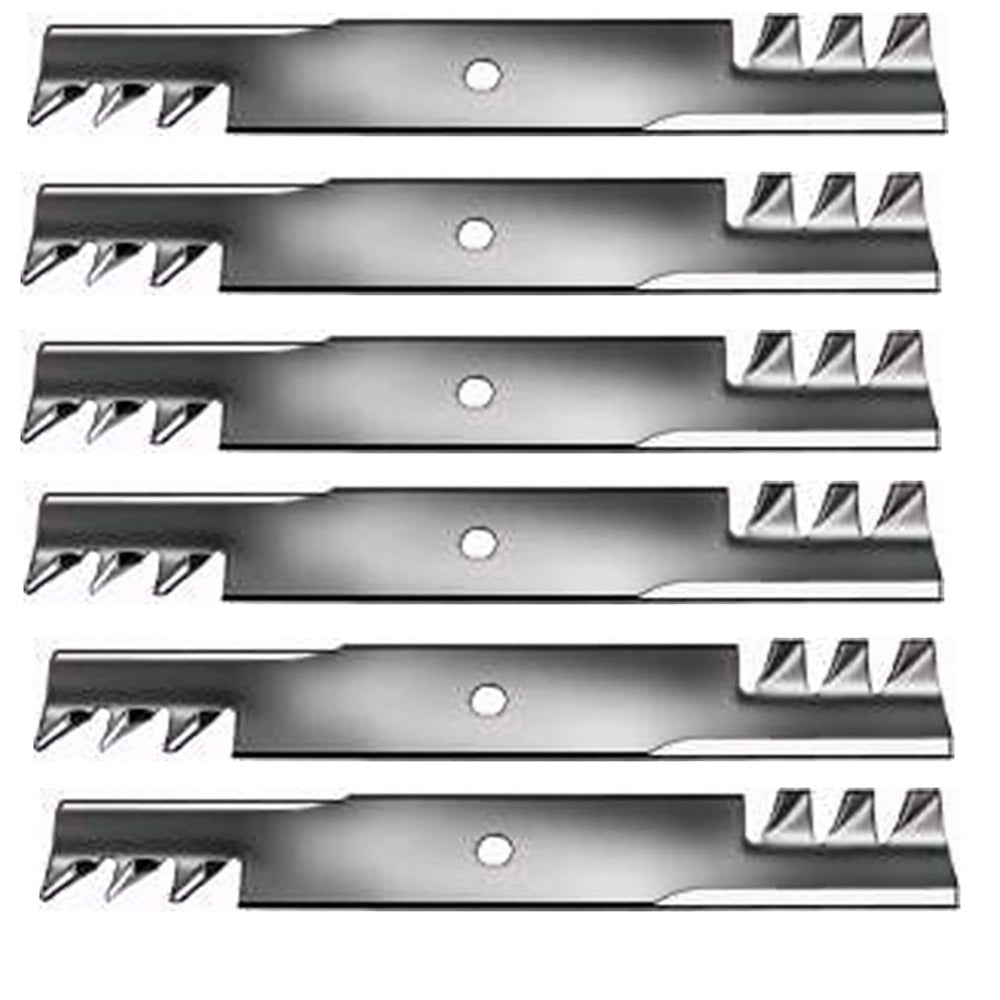 LAB50-0132_x6 Qty 6: Toothed Mulching Blade Fits Bunton