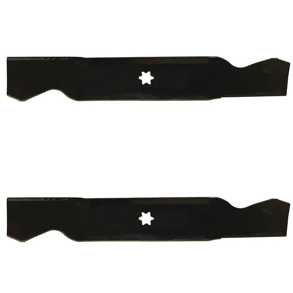 2 Lawn Mower Blades for 38" Decks Fits Multiple MTD Fits Cub Cadet & White
