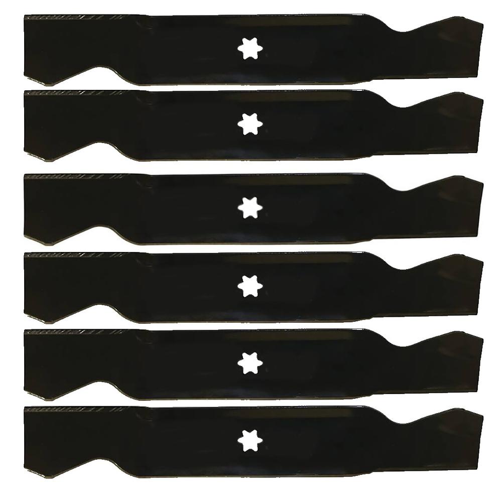 742-0610 Qty 6: High-Lift Blade Fits Murray 12155 12227 13A276LF031 LT3800