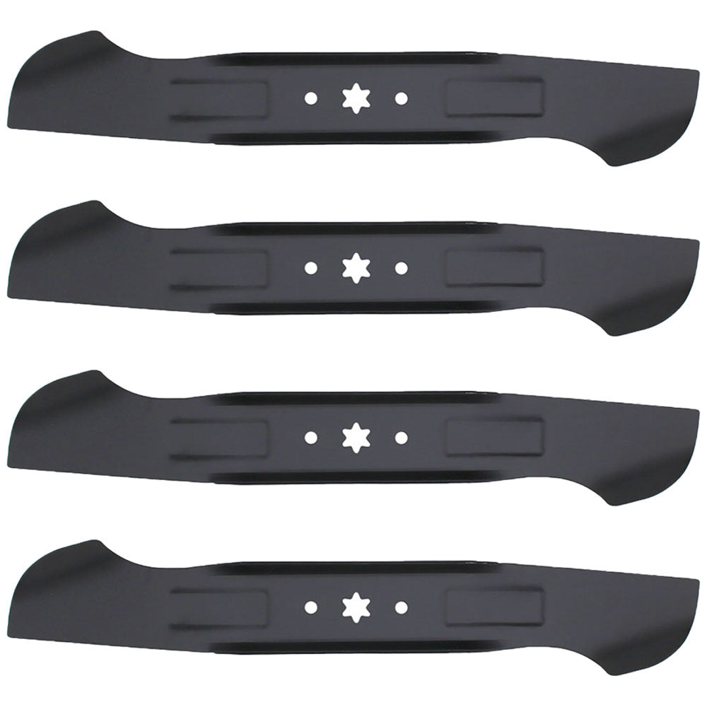 742-04244 Qty 4: High Lift Mower Blade Fits MTD