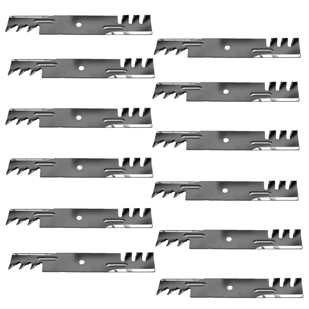 Qty 12: Mulching Blade (Toothed) Fits Hustler Replaces 601124