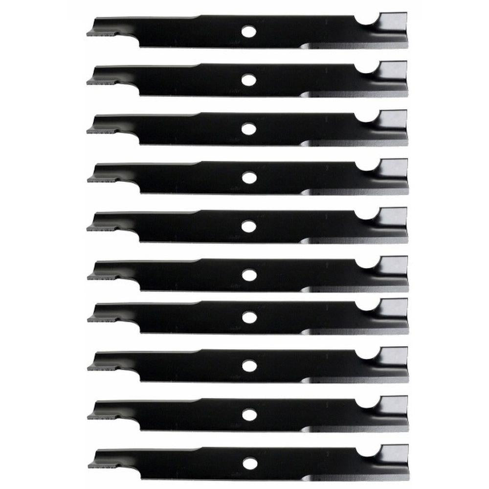 1-303146 Qty 10: Notched Mower Blade - 18" X 5/8" Fits Exmark Lazer Z Lazer Z HP