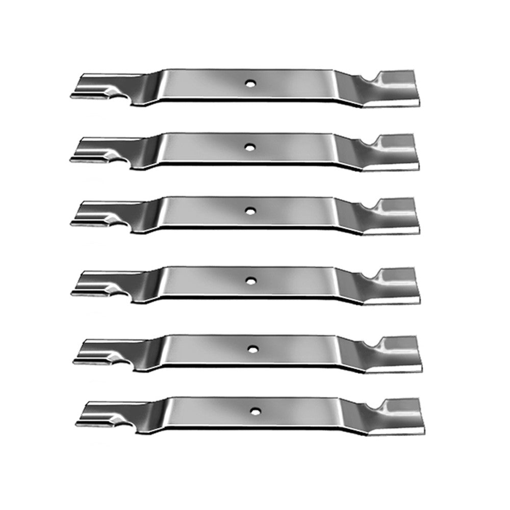 (6) 21" x 1/2" Notched Lift Blades 320243 Fits Grasshopper Duramax 3461 9861