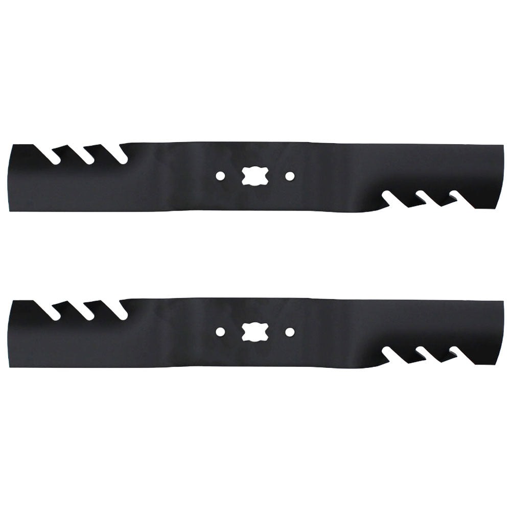 Qty 2: Toothed Mower Blade Fits CRAFTSMAN Replaces 742-04154