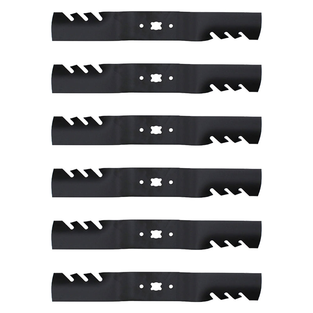 Qty 6: Toothed Mower Blade Fits MTD Replaces 742-04154