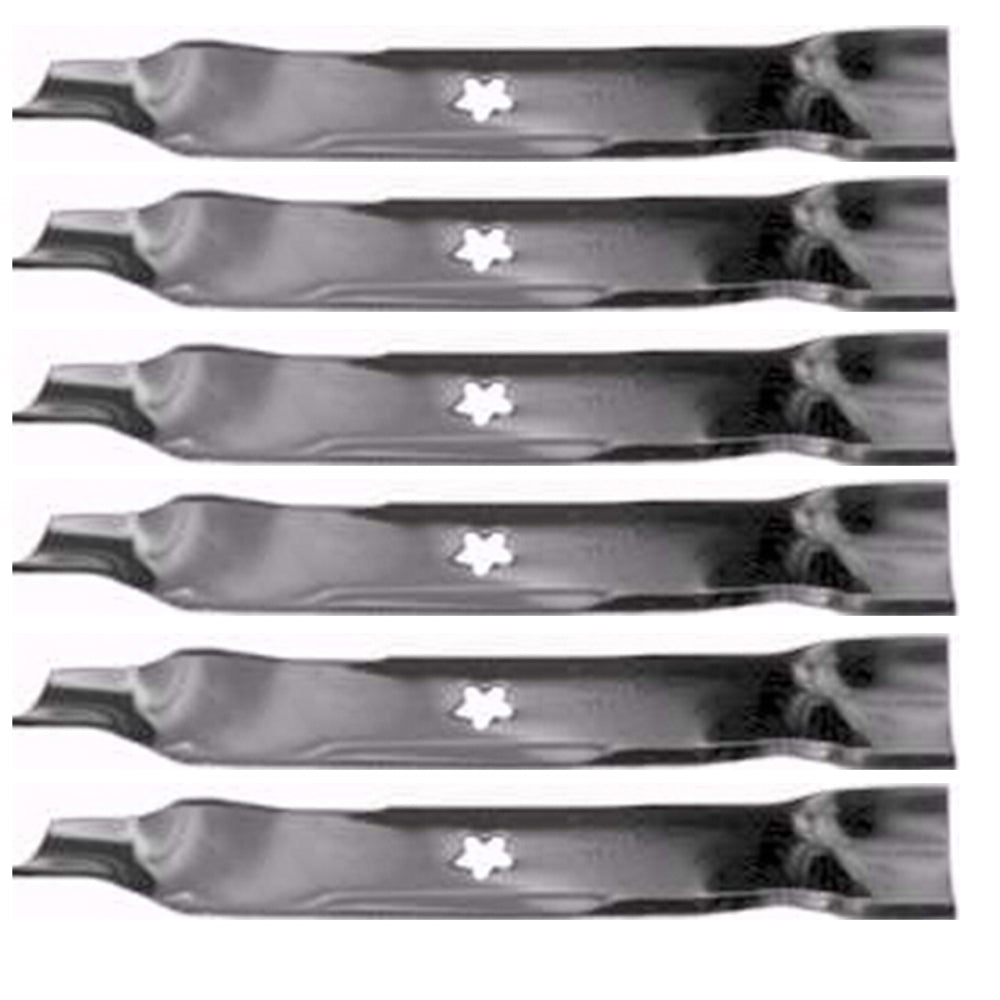 6 PK 6437 Rotary Blade Fits Craftsman 163819 & 152443 AYP 46" 3 blade