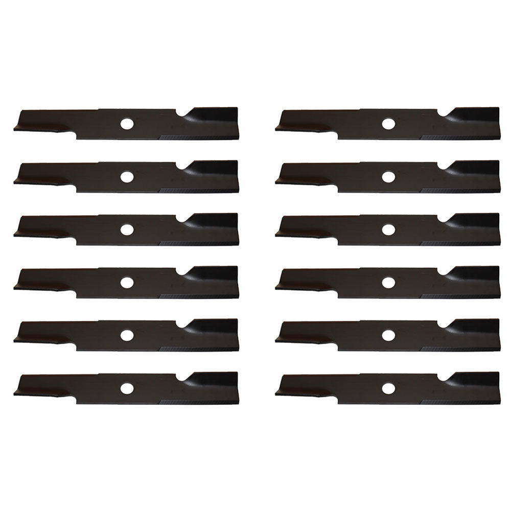 Qty. 12: Notched Mower Blades Fits Exmark Replaces 103-6381