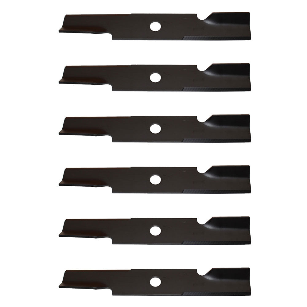 6 Pack Commercial 48" Medium Lift Lawnmower Blades to Fits Exmark