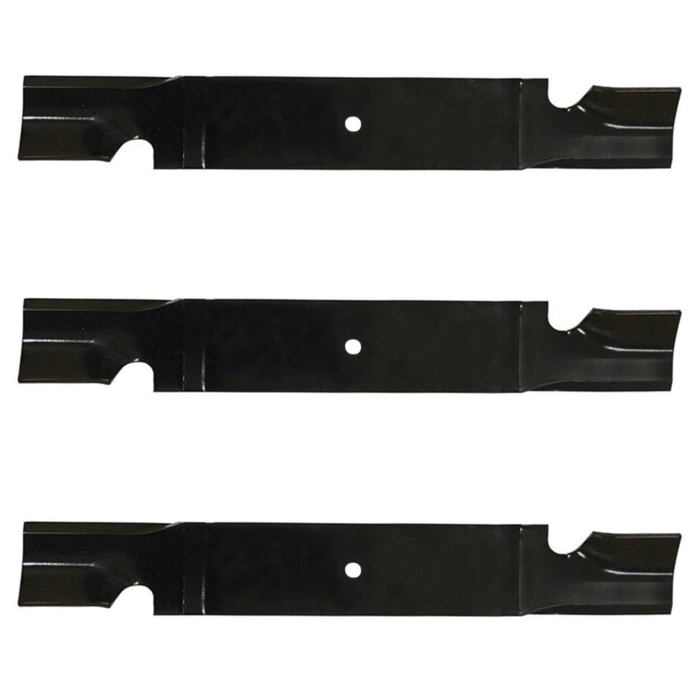 3 Pack 320-702 Heavy Duty Notched High Lift Blade Fits Grasshopper 320246