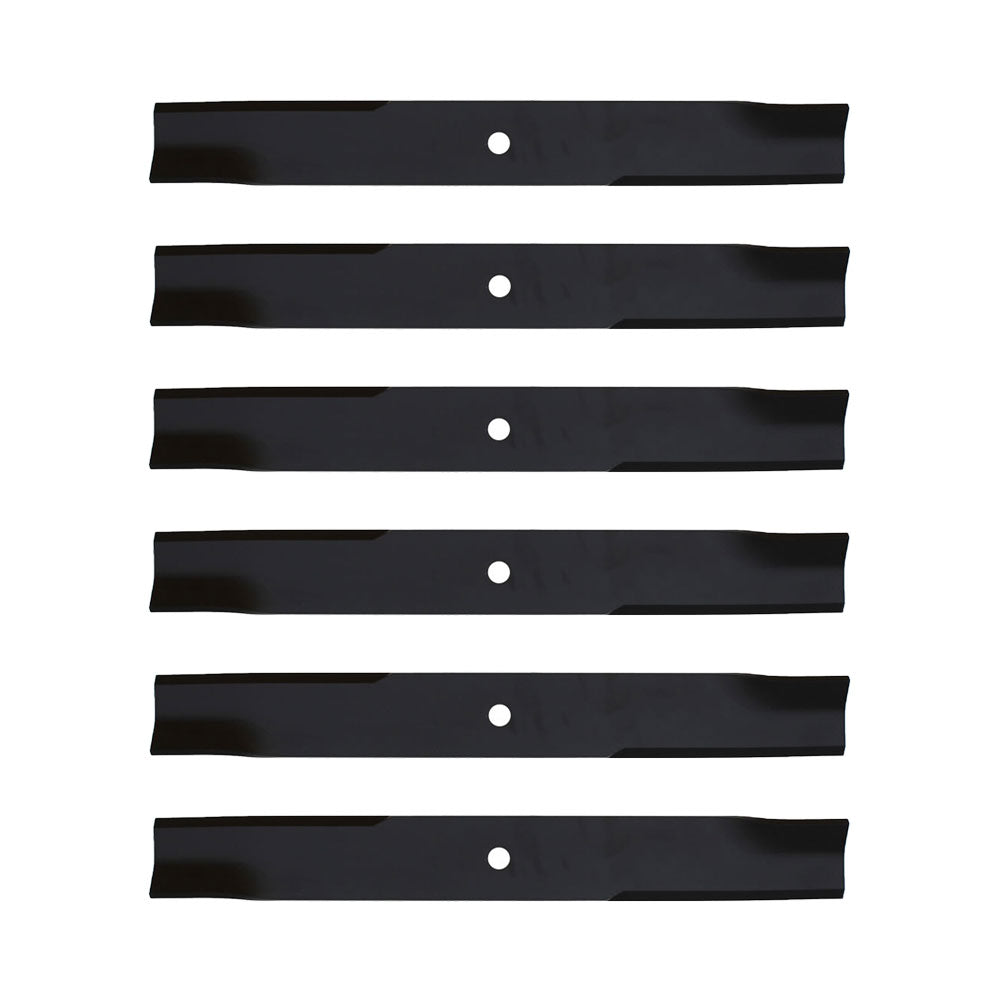 Set of (6) XHT Lawn Mower Blades 20-1/2" x 2-1/2" fits Various Mower Models