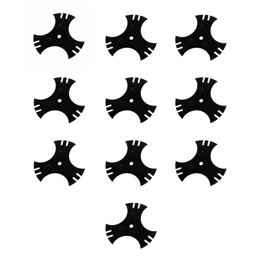 Qty 10: Tri Point Edger Blade Fits Yard Machine Replaces 781-0748