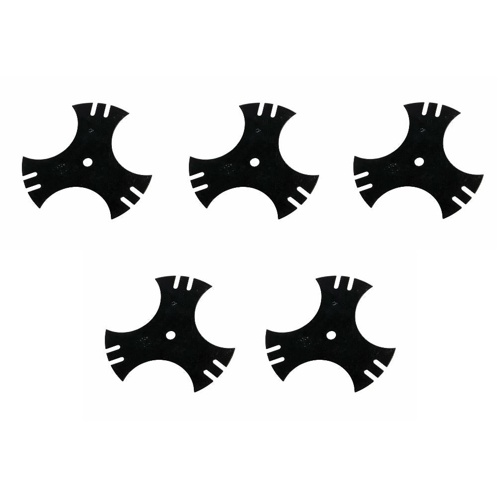 Qty 5: Tri Point Edger Blade Fits Yard Machine Replaces 781-0748