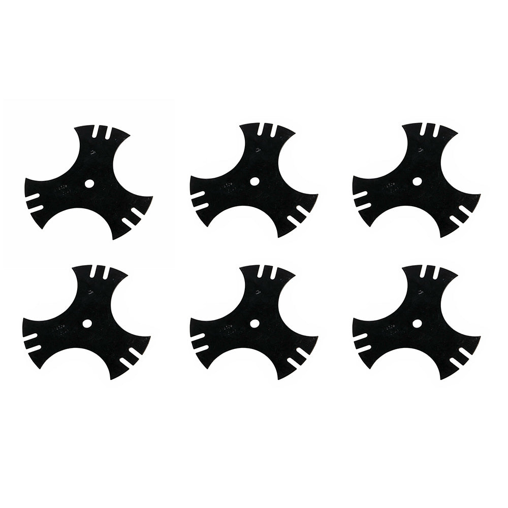 781-0748 Qty 6: Tri Point Edger Blade Fits Troy Bilt TB554