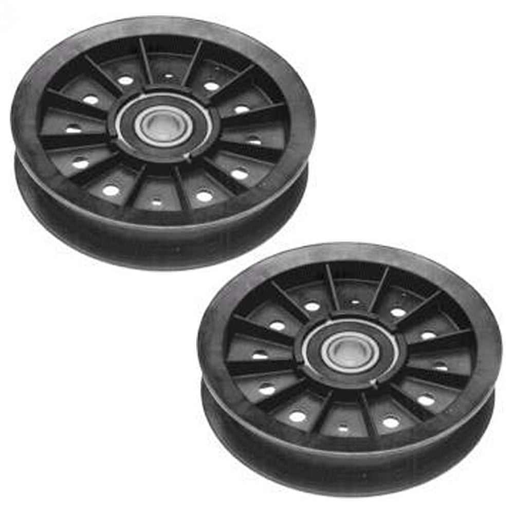 Qty 2: Flat Idler Pulley Fits Murray Replaces 23238