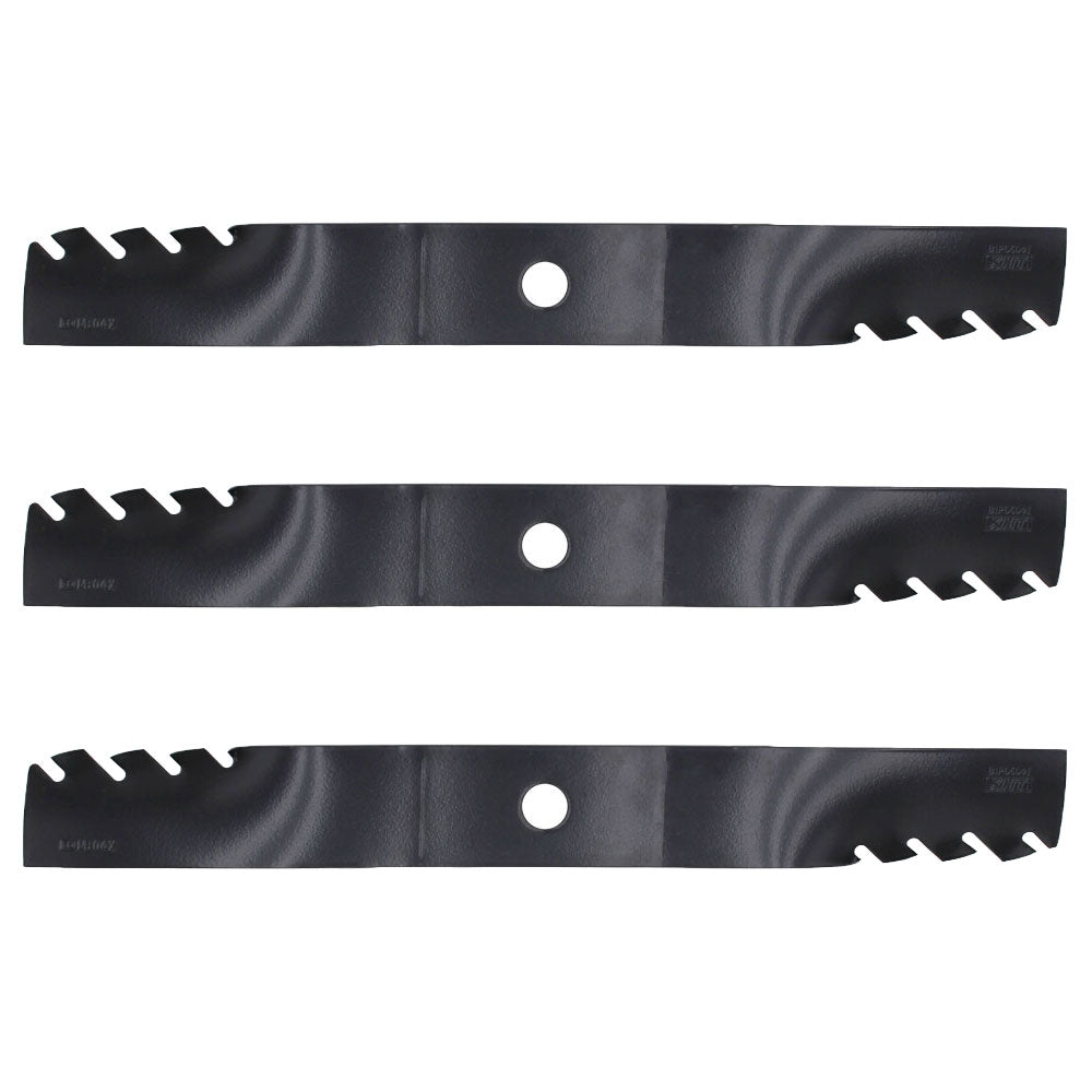 Set of 3 mulching mower blades To Fits John Deere 60 Z-Track M163983 M128485