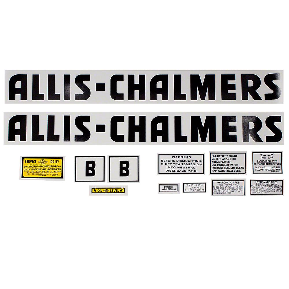 Mylar Decal Set Fits Allis Chalmers Replaces MAE30-1310