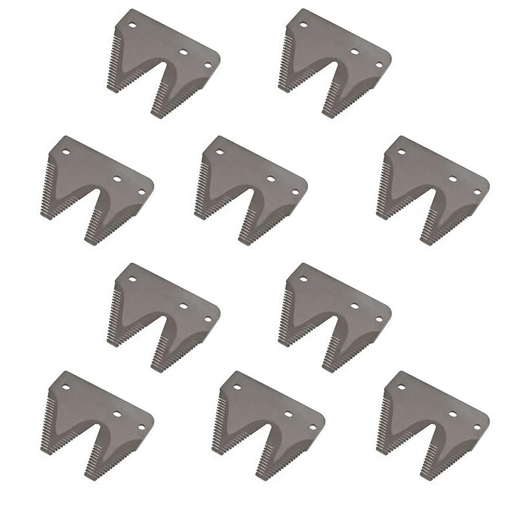 Qty 10: Right Hand End Sickle Section Fits Ford/New Holland Replaces 130K