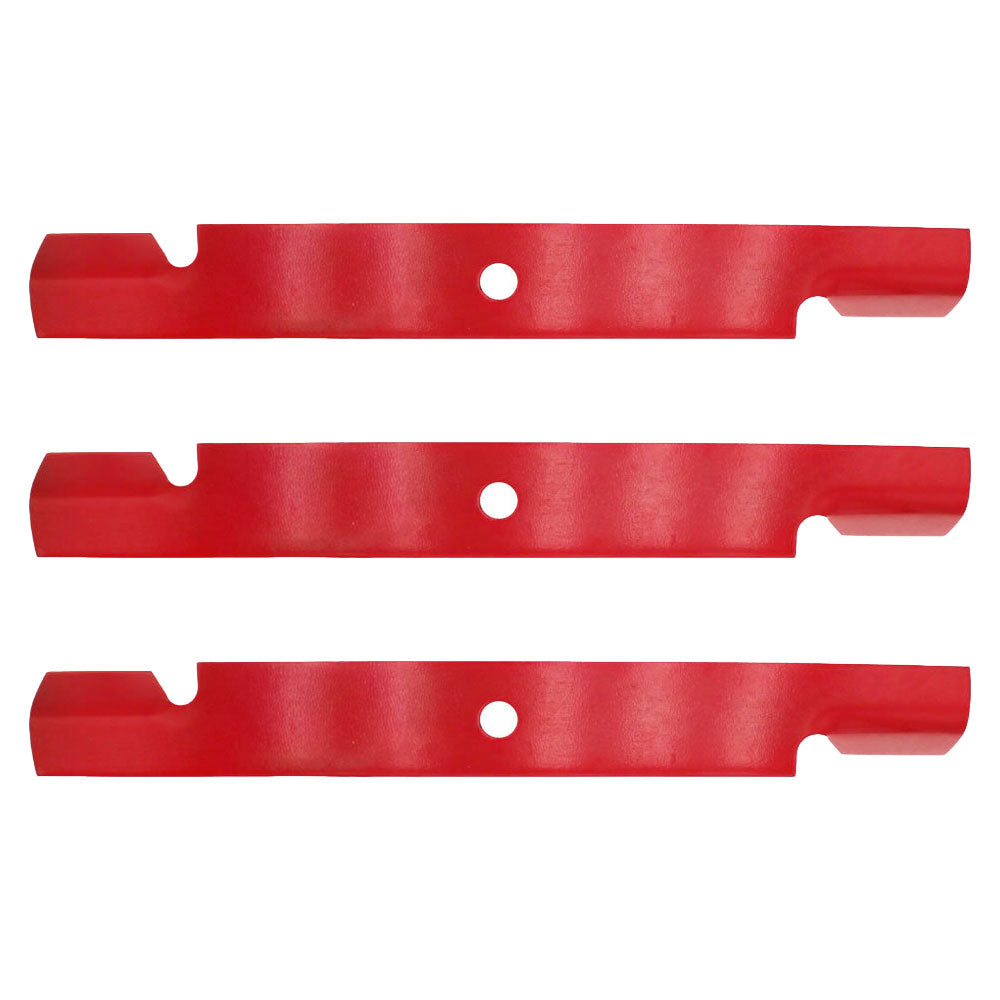 103-6384 Qty 3: Notched Fits Hi-Lift Blade Fits Exmark FRONT RUNNER LASER AS
