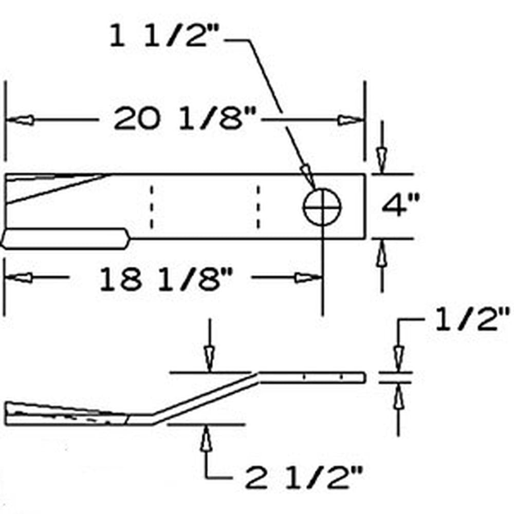 Rotary Cutter Blade CCW Lift fits Rhino SR15M TW60 TW120 1251371 80A8589
