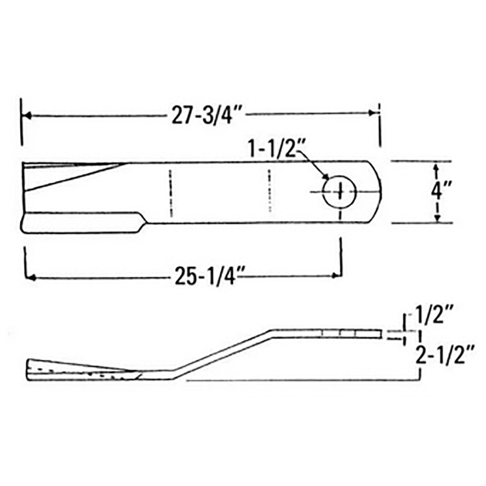 CCW Lift Rotary Cutter Blade Fits Rhino Replaces 401-015