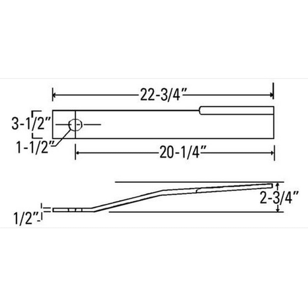 CB15096 CCW Flat Rotary Cutter Blade Fits Edcor