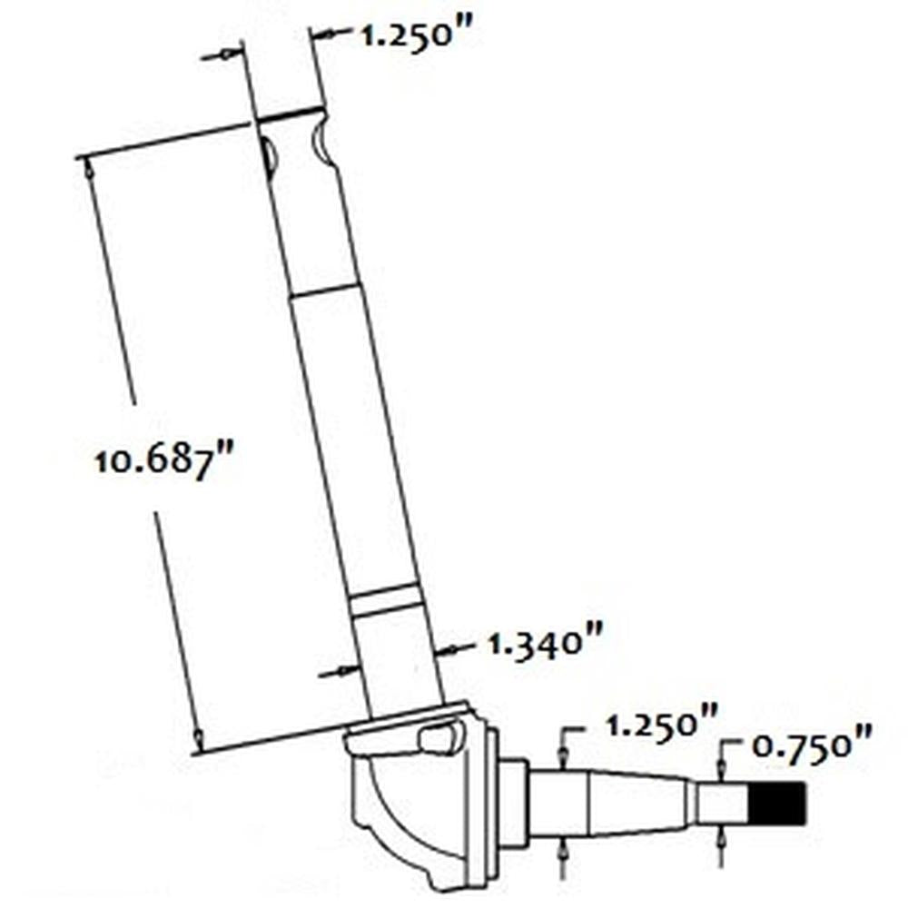 F2NN3105BA RH Spindle Fits Case/International Harvester