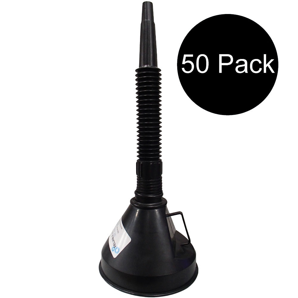 Fifty (50) 6" Diameter Funnels with Screen and Bendable/Detachable Hose