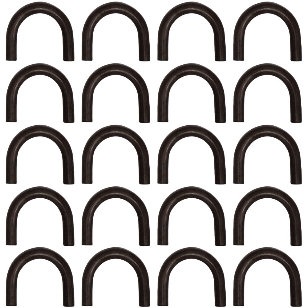 Set of 20 Half Inch Thick D-Rings Rope Chain Tie Downs Welds on Trailer Truck