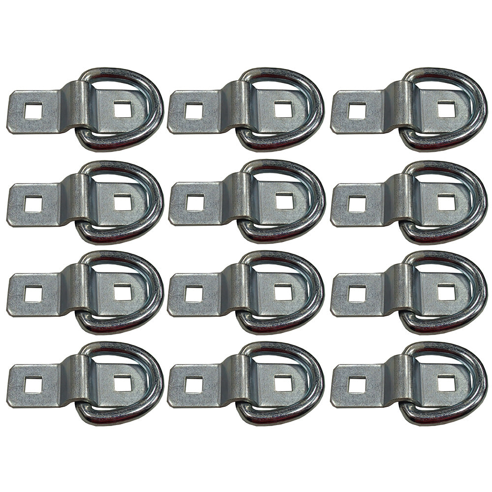 Qty 12: 3/8" Bolt-on D-Ring Fits Universal Products Replaces SR15