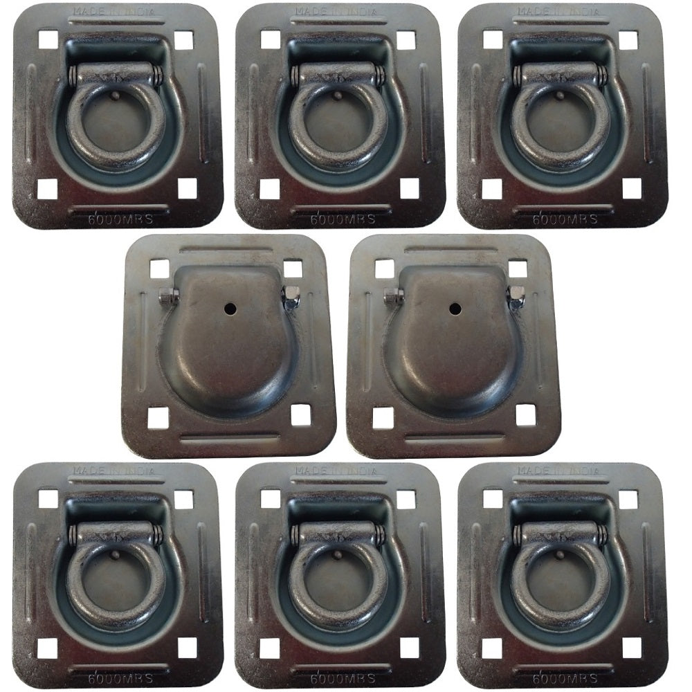 RDR5 Qty 8: 1-1/2" Bolt-on Recessed D-Ring Fits Universal Products