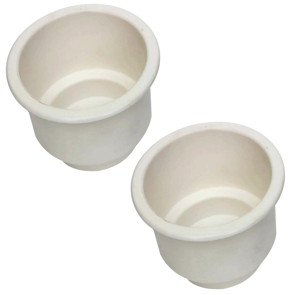 OTK20-0460_x2-KIT Qty 2: White Plastic Cup Holder
Fits Universal Products