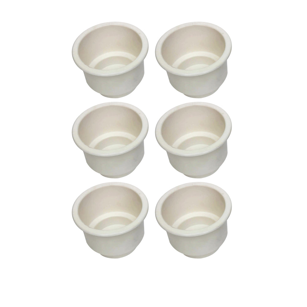OTK20-0460_x2-KIT Qty 6: White Plastic Cup Holder
Fits Universal Products