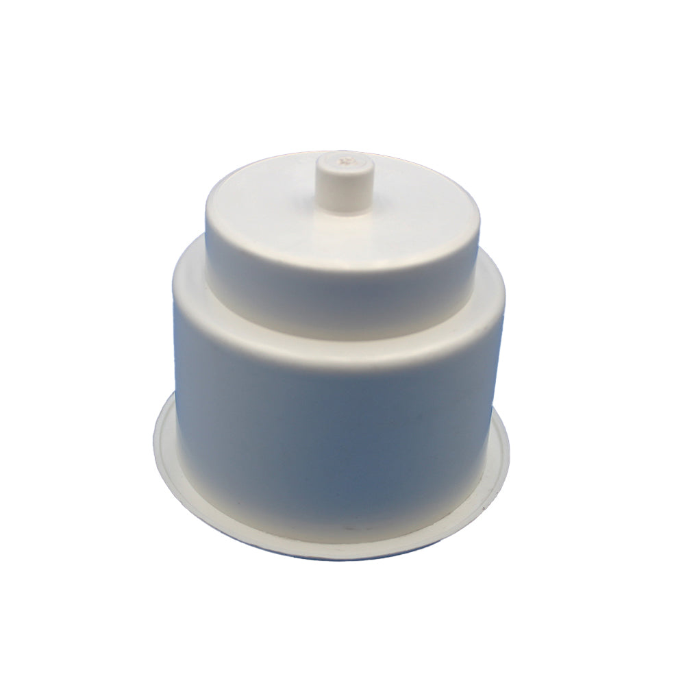 OTK20-0464-AIC Cup Holder, White Plastic w/ Drain Hole