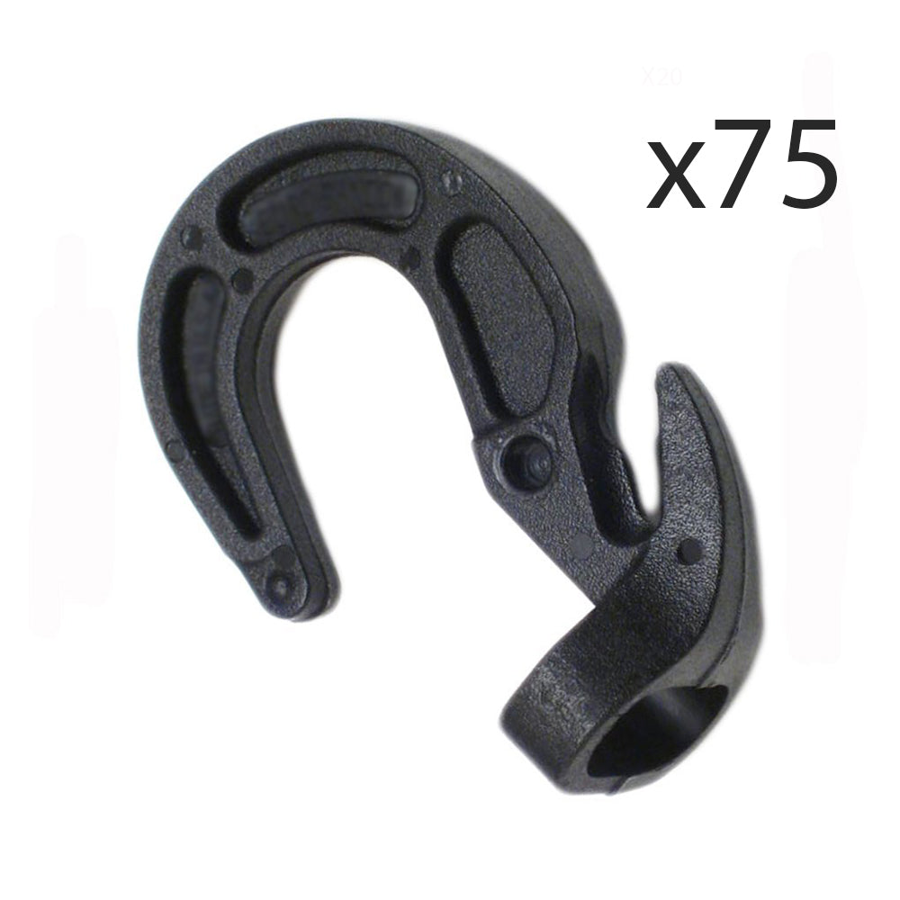 Qty 75: Shock Cord Hook
Fits Universal Products Replaces TSCHK