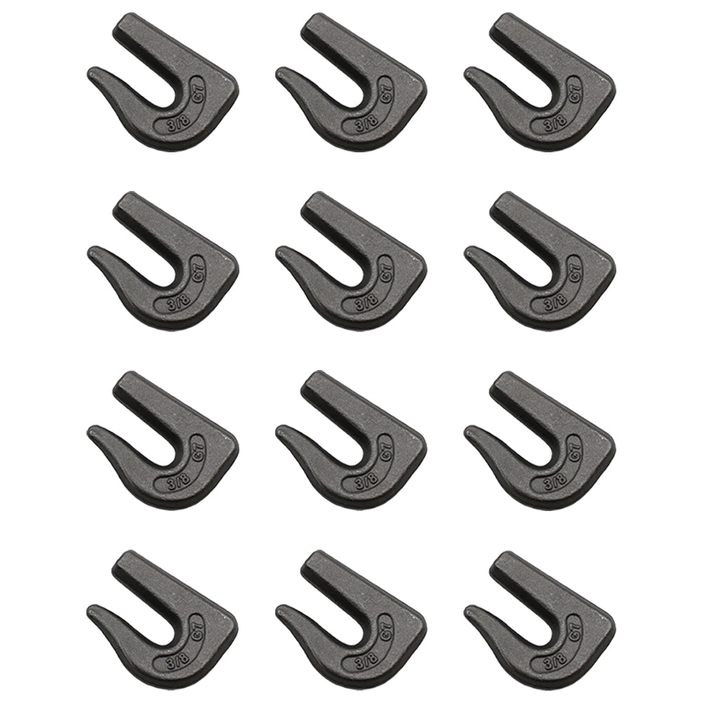 0900104 Qty 12: Weld On Grab Chain Hook Fits Universal Products