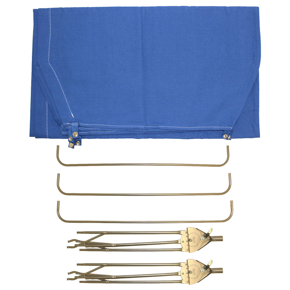 Blue 3 Bow 48" Buggy Top Tractor Umbrella Frame & Canvas Cover JBT3 405670