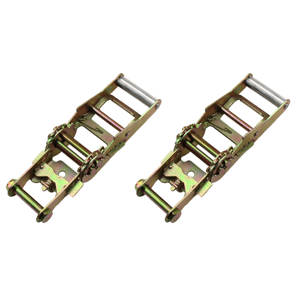 (2) 2" Tie Down Strap Ratchet Handles for Car Hauler Tow Dolly Flat Bed