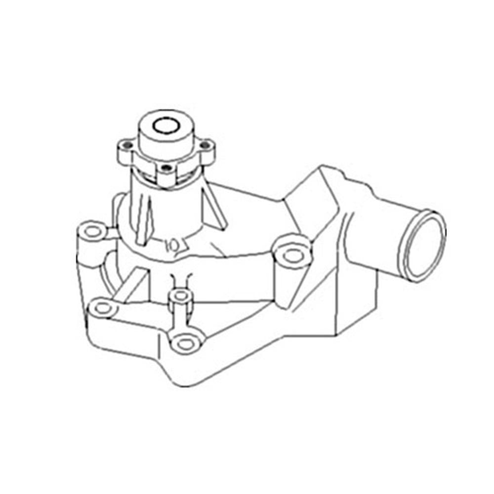 CSU80-0172 Water Pump (w/o Cooler Tubes) Fits John Deere