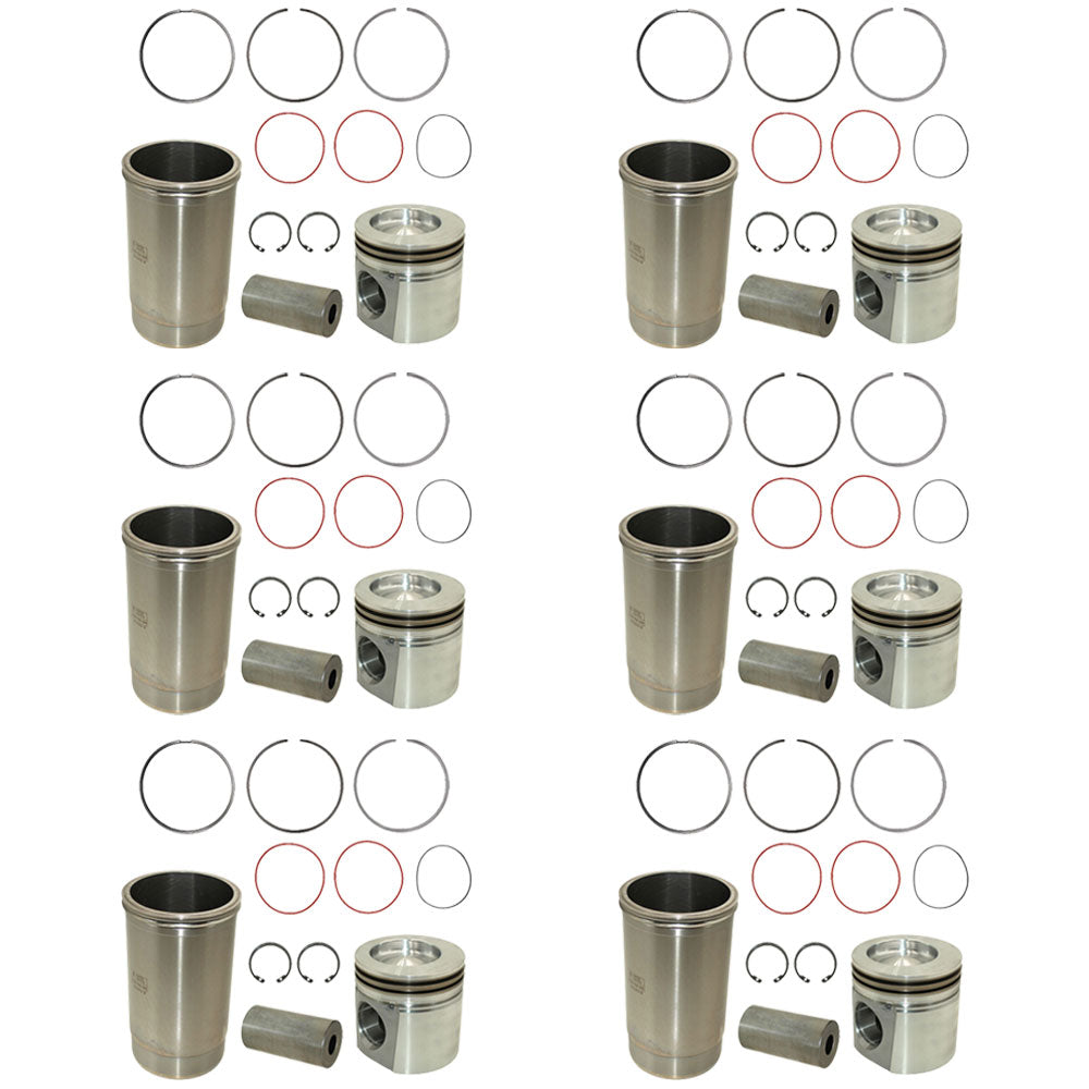 RE64509 Six Piston Liner Kits Fits John Deere 2256 2258 2264 2266 330LC 3554