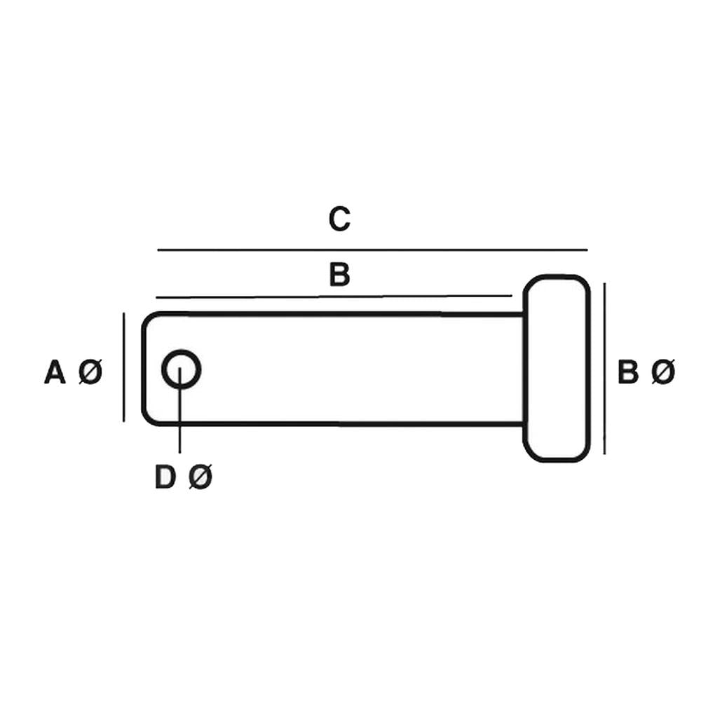 S.1468 Imperial Clevis Pin Ã3/8'' x 1 3/32'' Fits Ford/New Holland