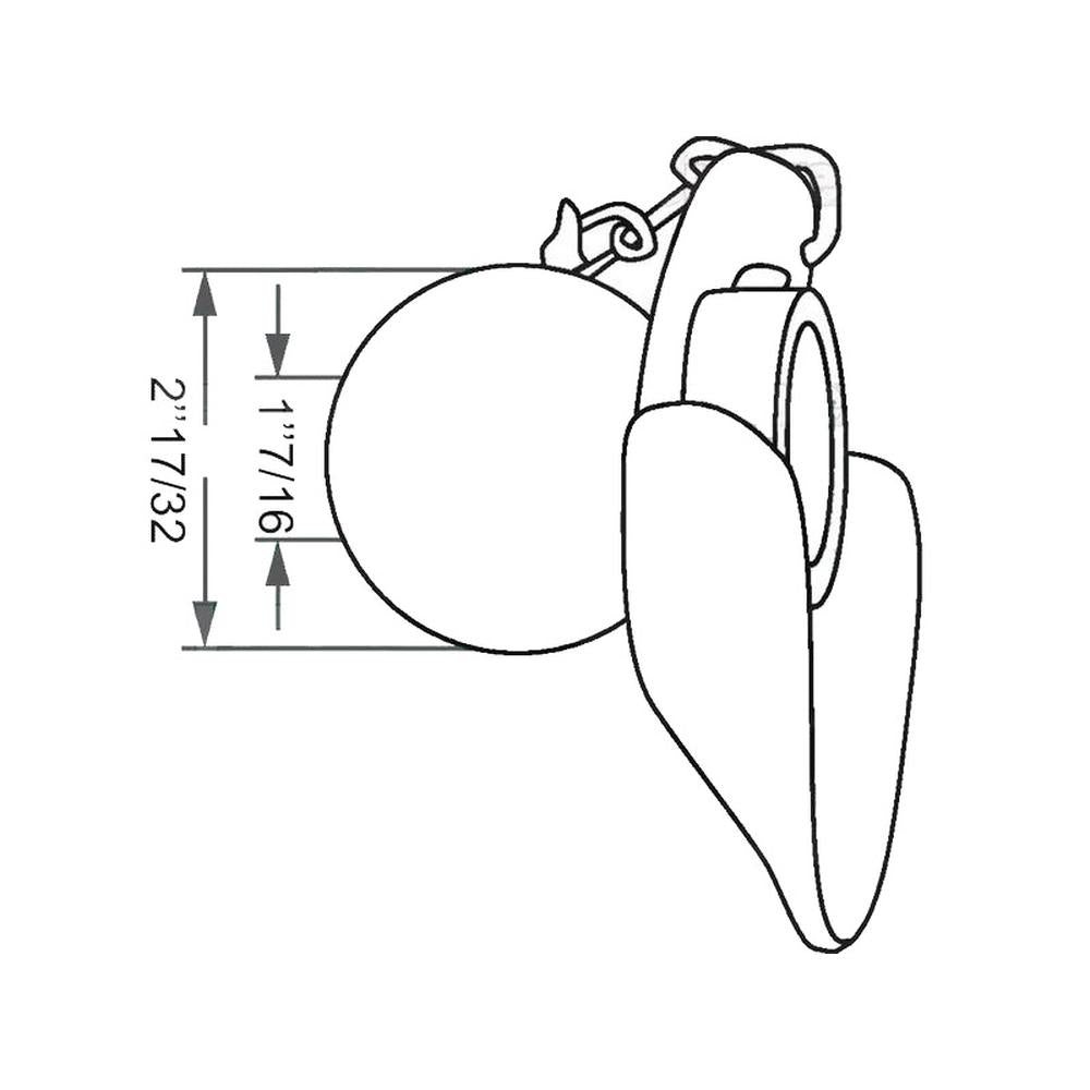 S.33002 Lower Link Ball, Guide Cone & Linch Pin - Fits Ford/New Holland