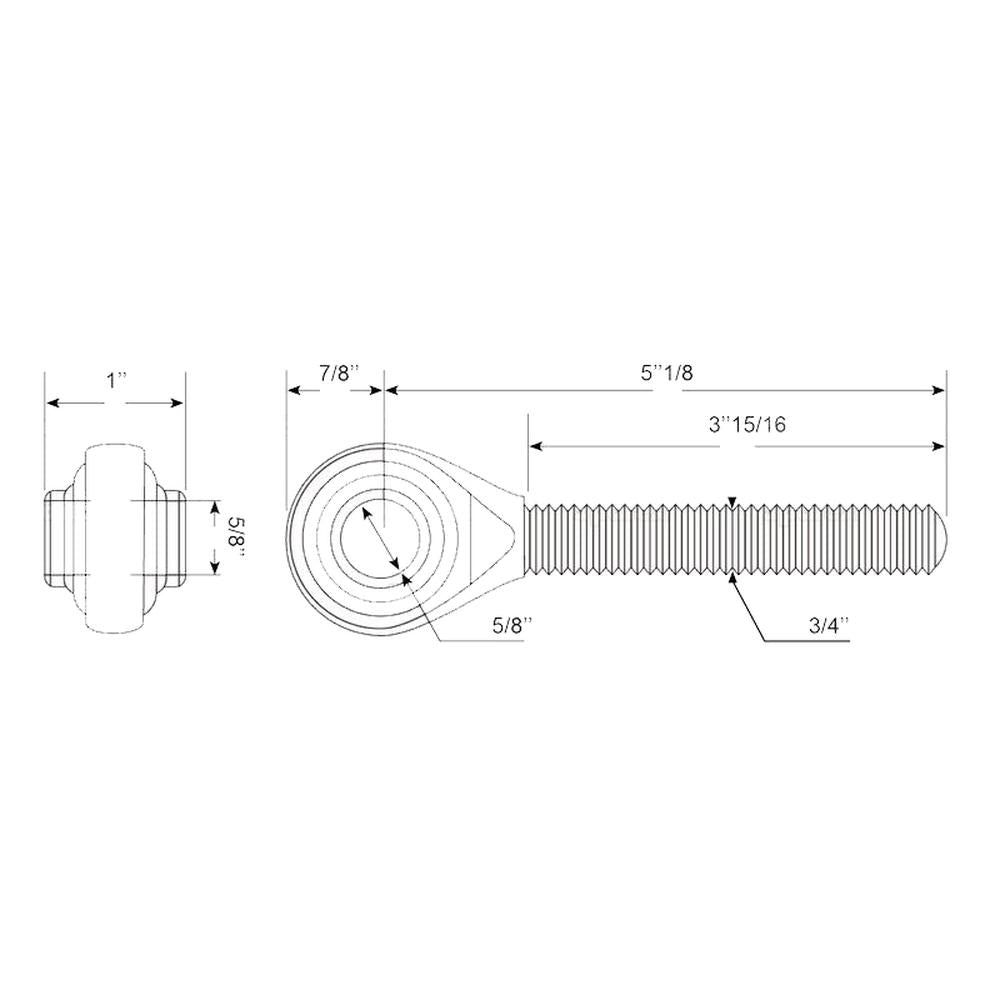 S.4422 Top Link - Ball End (Fits CAT.0)